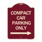 Signmission Compact Car Parking W/ Right Arrow Heavy-Gauge Aluminum Architectural Sign, 24" x 18", BU-1824-24251 A-DES-BU-1824-24251 - alternate 1